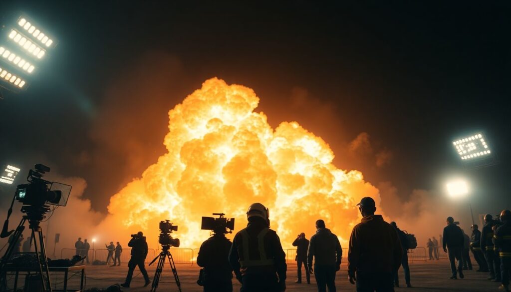 Как создаются крупномасштабные взрывы на съемках - иллюстрация