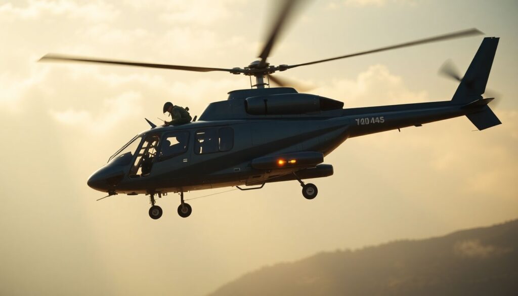 Трюки на вертолете и как они снимаются - иллюстрация