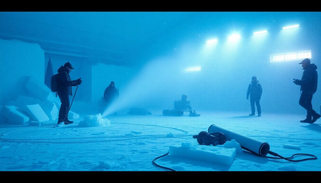 Замерзшие сцены: работа со спецэффектами холода - иллюстрация