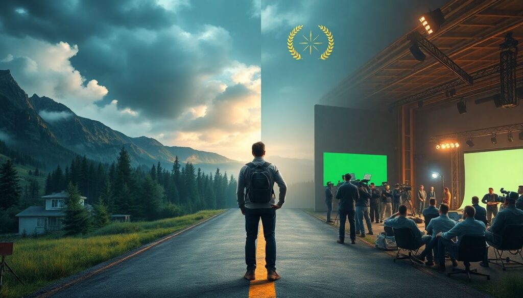 Как режиссеры выбирают между сценой на природе и на декорациях - иллюстрация