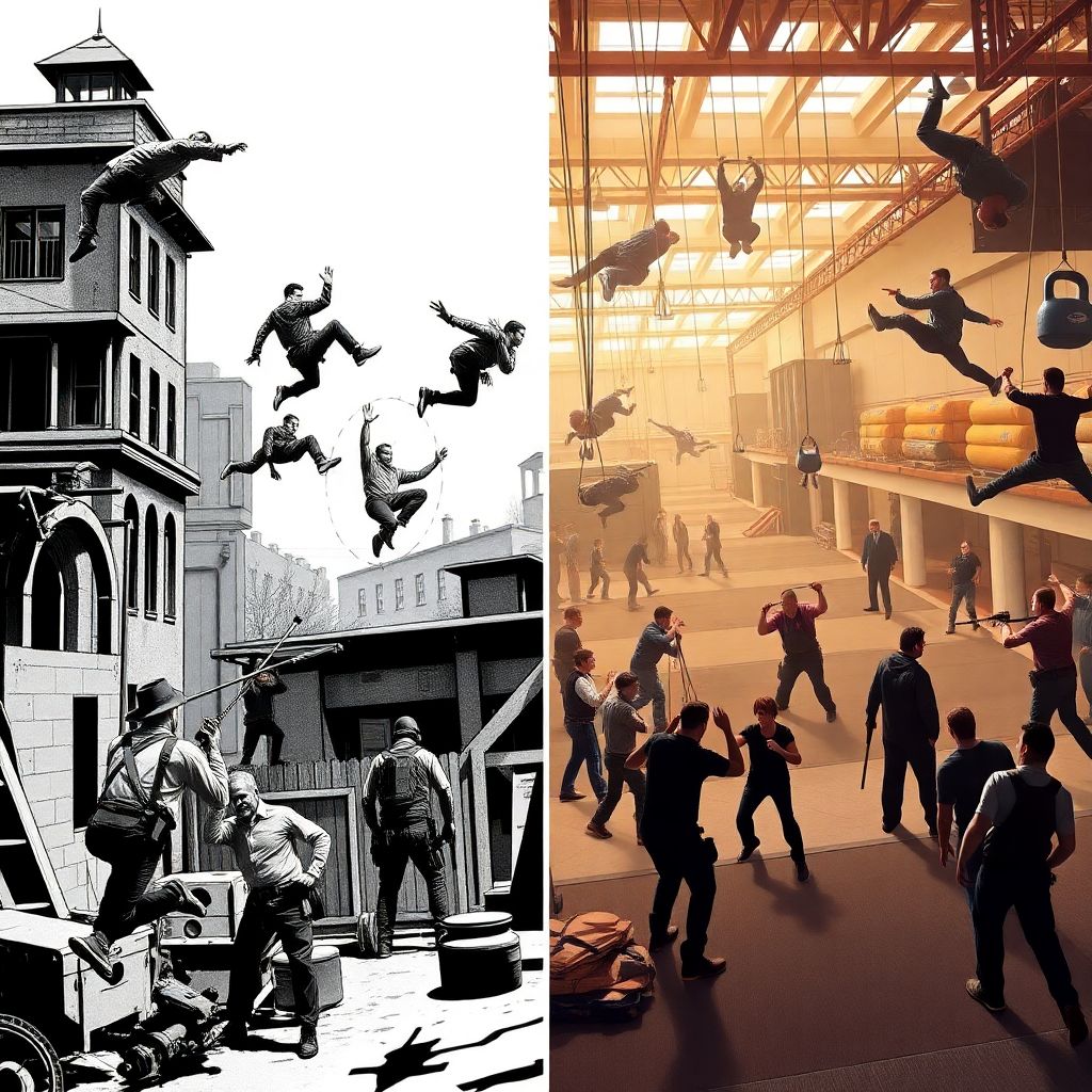 Как актеры готовятся к опасным сценам и физическая подготовка к трюкам