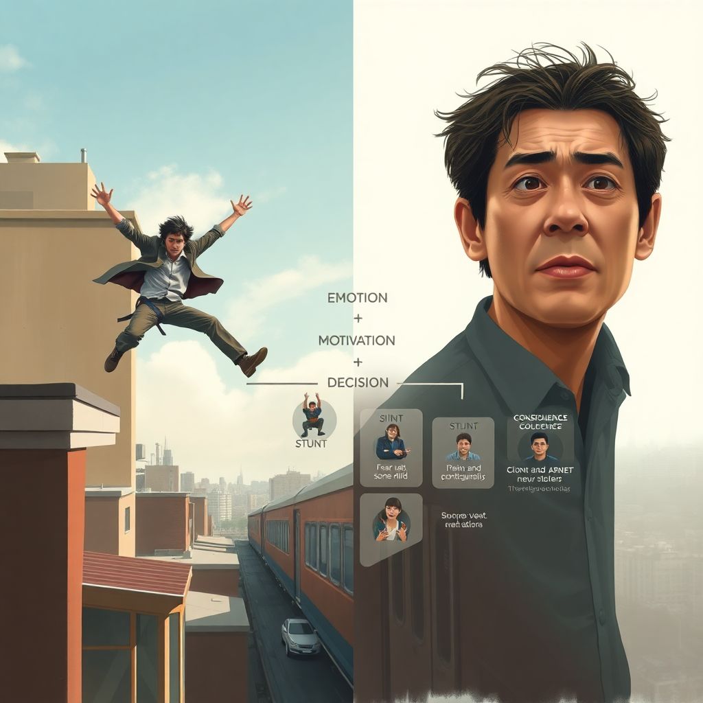 Персонажи и трюки: как синхронизировать драму и риск в сценарии