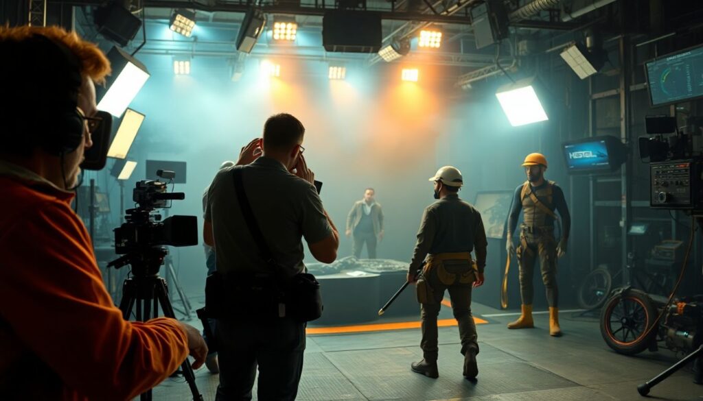 Будни каскадеров в период съемок - иллюстрация