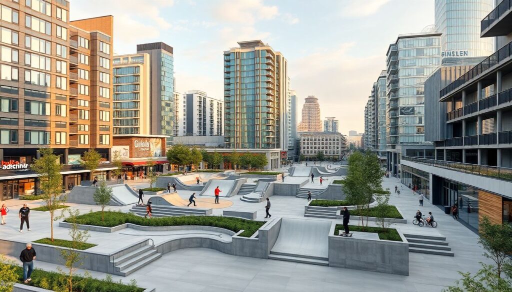 Как архитектура города влияет на трюковой стиль - иллюстрация