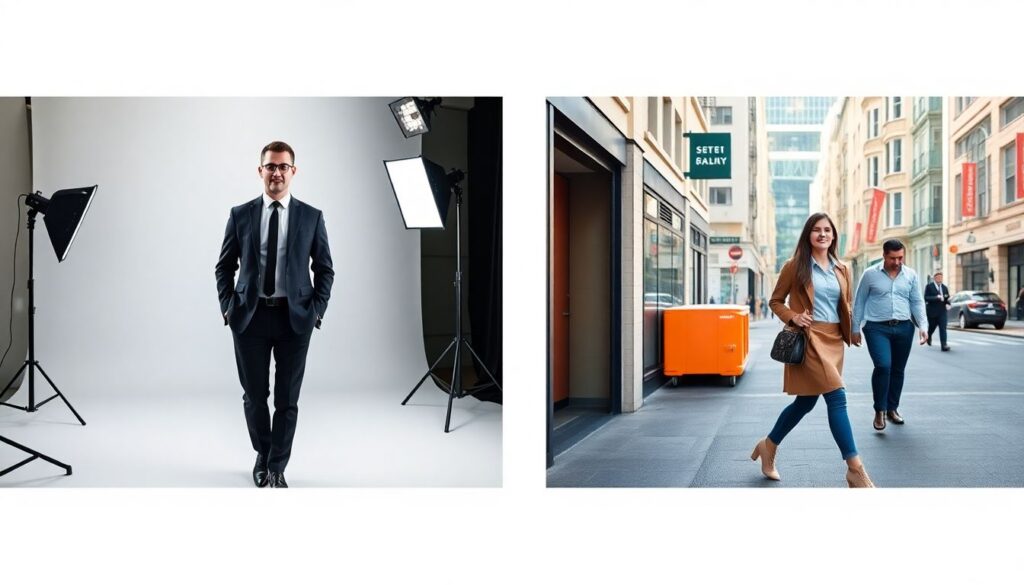 Преимущества и недостатки натурных съемок против студийных - иллюстрация