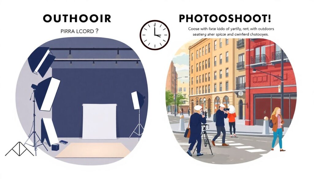 Преимущества и недостатки натурных съемок против студийных - иллюстрация