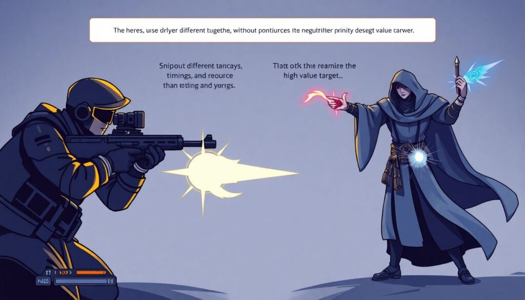 Умение адаптировать трюки под разных героев - иллюстрация