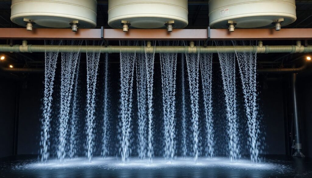 История появления спецэффектов на основе жидкости - иллюстрация