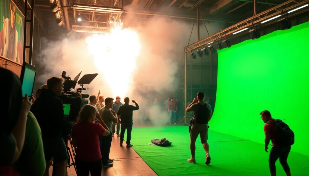 Глобальные тенденции в создании трюков и спецэффектов - иллюстрация